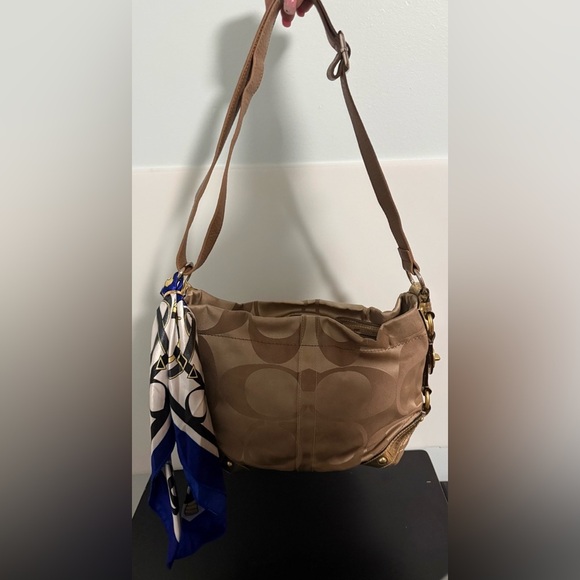 Coach Handbags - Coach Monogram 2008 Brown and Gold Bag shoulder bag! Gorgeous Accents. 💕
